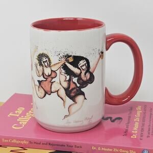 Jill Neal Gallery Mug Wild Women Coffee Dancing Ladies White/ Red C15